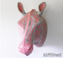 Șeful unicornului, m (papier mache), mater