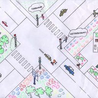 Concursul urban al desenelor despre siguranța rutieră - drumul meu este în siguranță