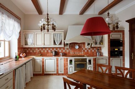 Ideal design de bucătărie într-o casă de țară fotografie, interior, sfaturi