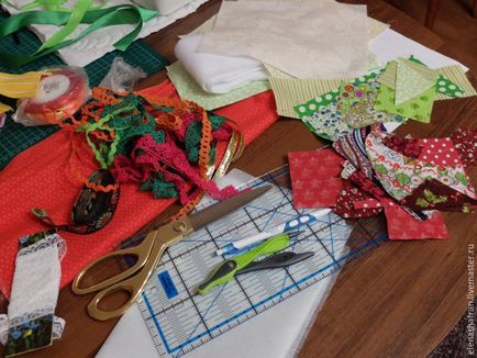 Ідея використання маленьких обрізків шиємо новорічну прихватку - ярмарок майстрів - ручна робота