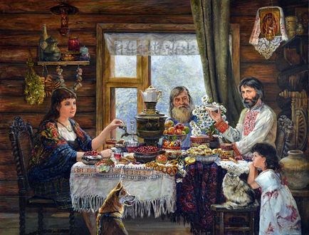 Din istoria ceaiului din Rusia, casa rusă