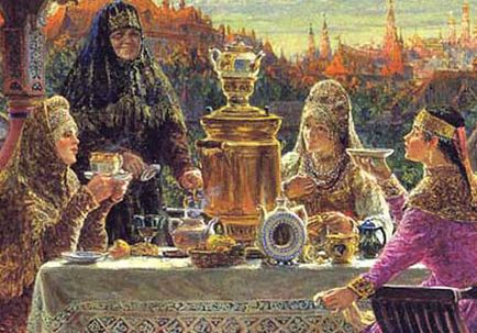Din istoria ceaiului din Rusia, casa rusă