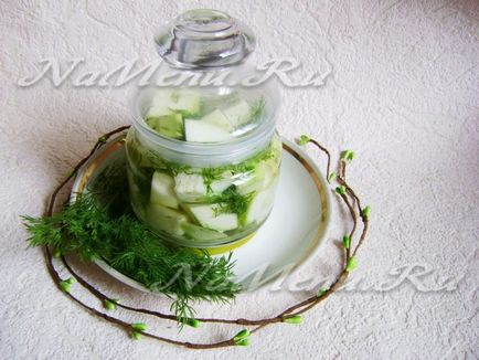 Zucchini cu aromă de ciuperci pentru iarnă