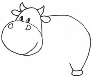 Cum de a desena o vacă în etape, lecții bune