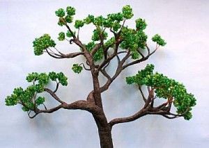 Cum sa faci un bonsai din margele cu mainile tale - marcatori majori