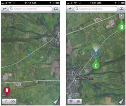 Hogyan testre az iPhone 5 helymeghatározó használ gps a „térkép” alkalmazására és az „iránytű