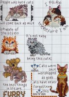 Кішки - сторінка 5, безкоштовні схеми вишивки хрестиком