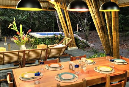 Case frumoase de paradis de bambus pe pământ (fotografie), casa de vis