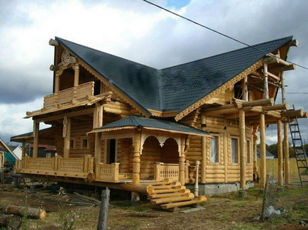 Ганок дерев'яного будинку фотогалерея