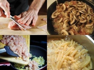 Lasagna csirke, sajt, tészta