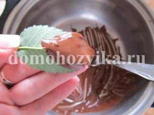 Листя з шоколаду-рецепт приготування з фото
