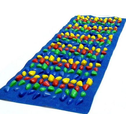 Масажний килимок з ефектом морської гальки для ступень і спини - назва