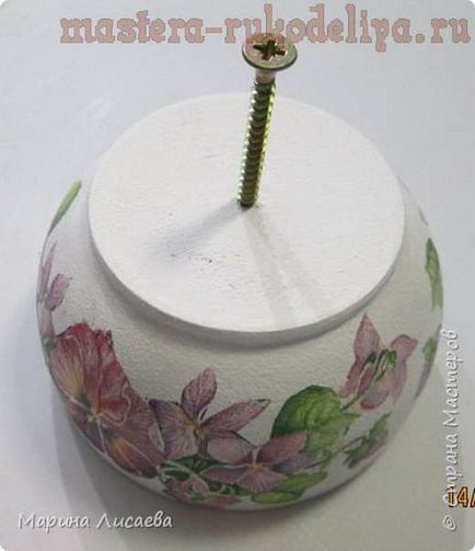 Mester osztályban decoupage fa mennyezeti lámpa (decoupage fa lépések kezdőknek) Mester osztályban decoupage fa mennyezeti lámpa