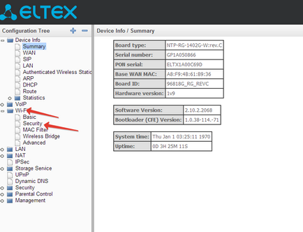 Configurarea terminalului eltex ntp-rg-1402g-w