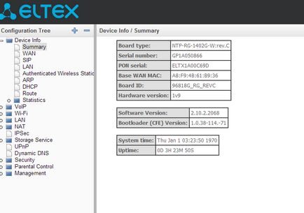 Configurarea terminalului eltex ntp-rg-1402g-w