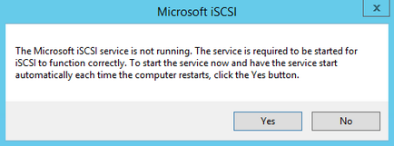 Configurarea depozitului iscsi în serverul Windows 2012