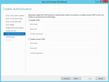 Configurarea depozitului iscsi în serverul Windows 2012