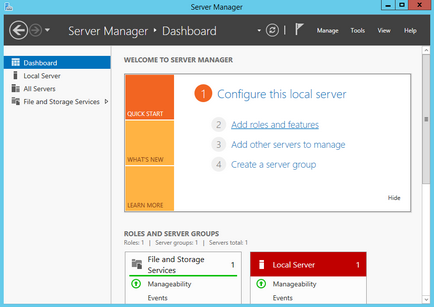 Configurarea depozitului iscsi în serverul Windows 2012