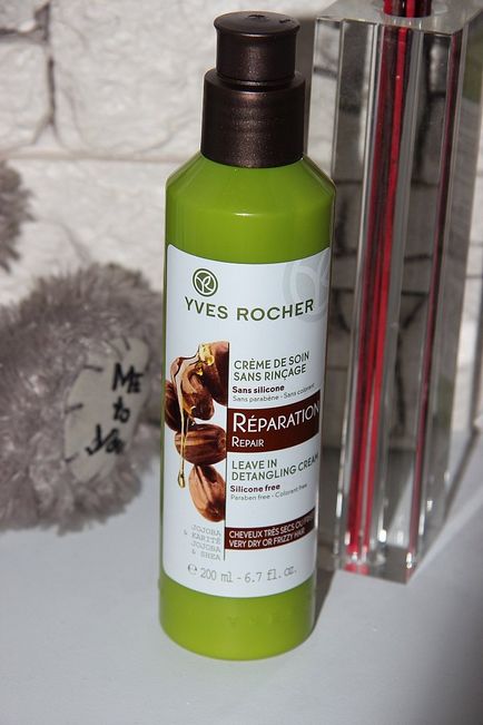 Незмивний крем-догляд для відновлення волосся yves rocher