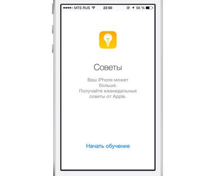 Az új app „tanácsadás” ios 8