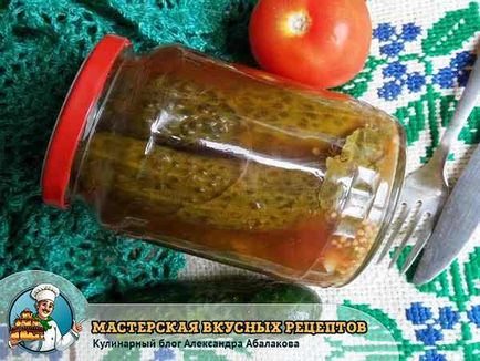 Огірки з кетчупом - чилі рецепт зимової консервації