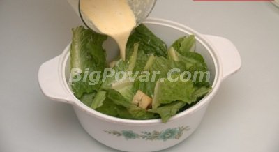 Reteta originala de salata de Caesar cu fotografie, gatit pas cu pas