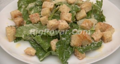 Reteta originala de salata de Caesar cu fotografie, gatit pas cu pas