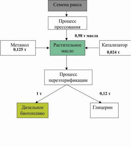 Caracteristicile producției de biomotorină