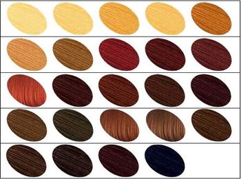 Палітра кольорів фарби для волосся основні відтінки і їх коди