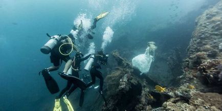 Підводна весільна фотосесія з рубрики весільна фотосесія - свадьбаліст все про весілля!