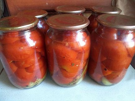 Tomate felii cu usturoi pentru iarnă cum să gătească în mod corespunzător