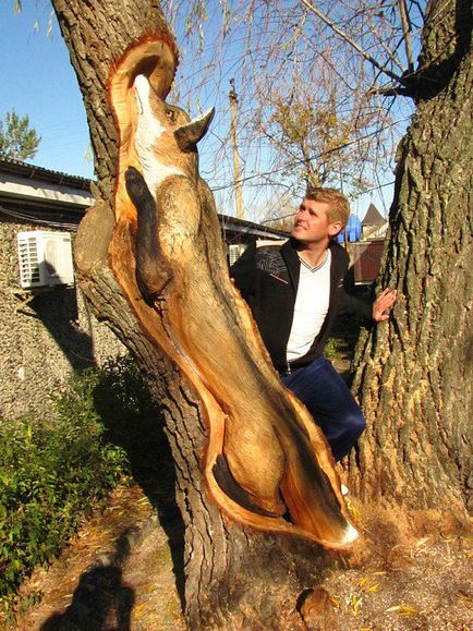Вражаючі дерев'яні скульптури николая Гліба