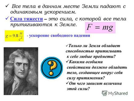 Prezentare pe tema motivului că corpurile cad pe pământ, rotația lunii în jurul pământului, rotația planetelor în jurul