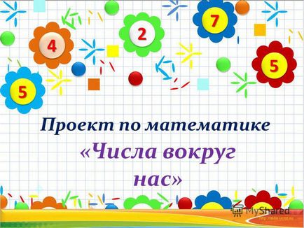 Prezentare pe proiectul de matematică - numerele din jurul nostru -