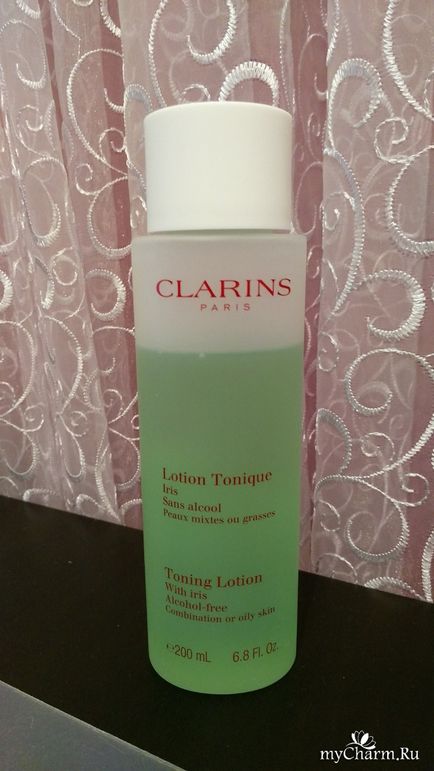 Приємний тонік для обличчя від clarins - clarins тонізуючий лосьйон для комбінованої або жирної