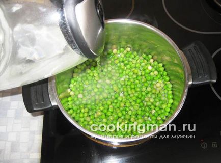 Puree din mazăre verde - gătit pentru bărbați