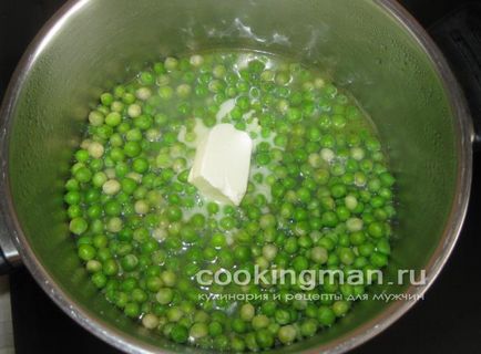 Puree din mazăre verde - gătit pentru bărbați