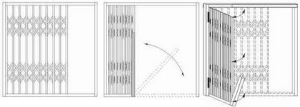 Розсувні решітки - гармошка - елегантне засіб захисту