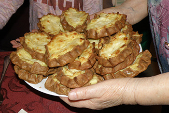 Retete de wickets cu cartofi, brânză de vaci, afine