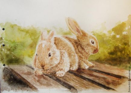 Deseneaza o imagine de iepuri cu acuarela - targ de maestri - manual, manual