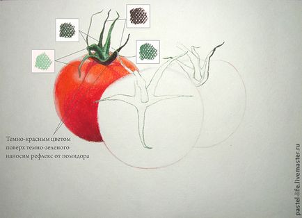 Малюємо соковиті помідори пастеллю - ярмарок майстрів - ручна робота, handmade