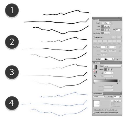 Равенство в Adobe Illustrator, използвайки меша ягоди в спрей на мляко