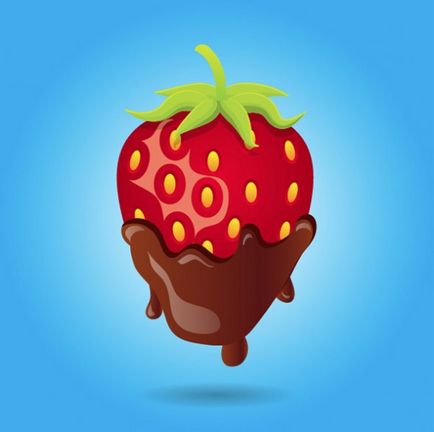 Начертайте вкусна ягода в илюстратор