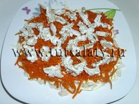 Салат Буніто Челентано з курки і корейської моркви