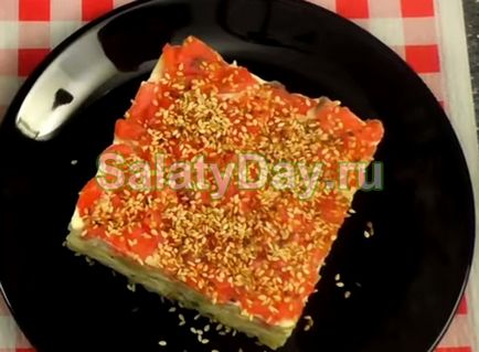 Saláta alatt bunda - megnyugtató megoldást! Recept képek és videó