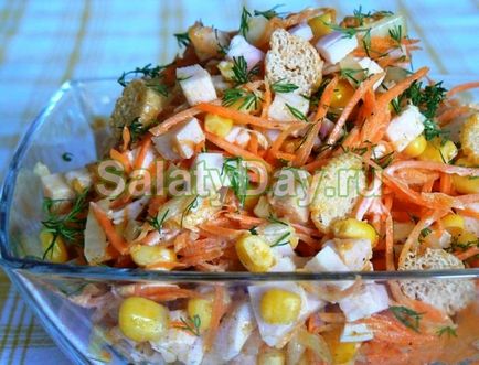 Salata cu morcovi coreeni - rețete picante și vitamine cu fotografii și videoclipuri