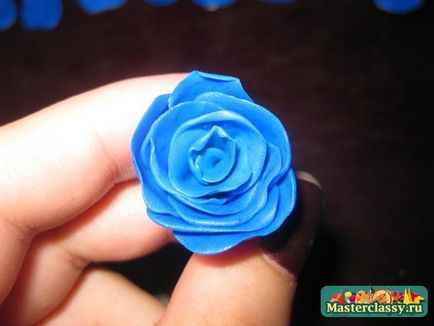 Cercei și inel - trandafiri - dintr-o lut polimeric