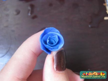 Fülbevaló és gyűrű - Rose - Polimer agyag