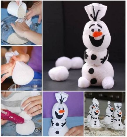 Сніговик Олаф як, з чого зробити ялинкову іграшку своїми руками до нг