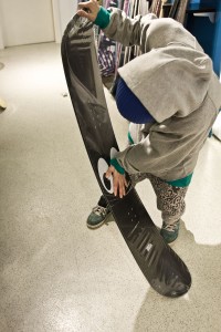 Selecția de snowboard a panoului pentru patinaj